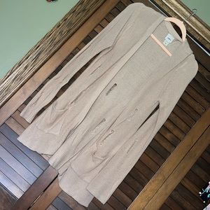 Daytrip tan destruction cardigan